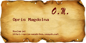 Opris Magdolna névjegykártya
